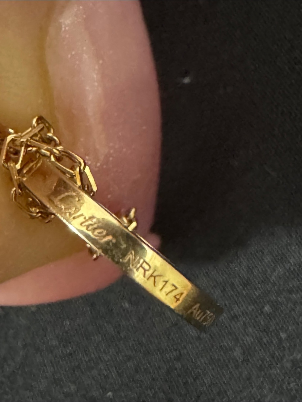 Cartier 18k yellow Gold 2 Diamond LOVE Necklace - Picture 6 of 9